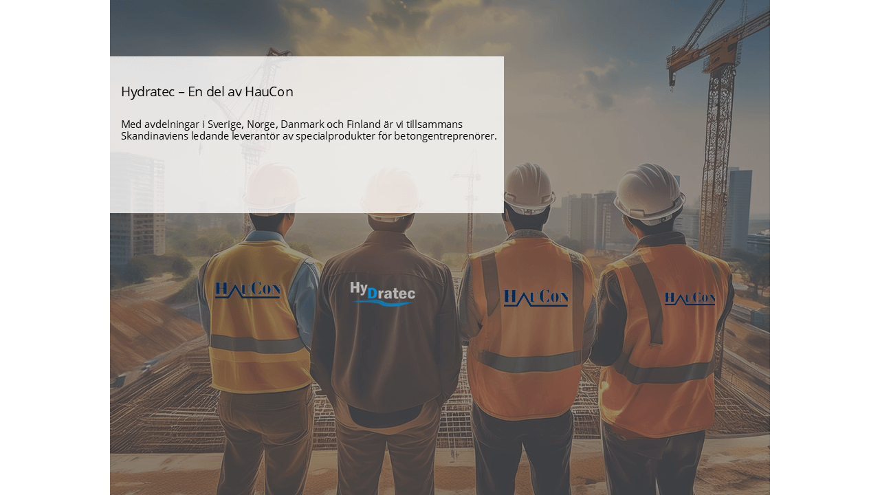 Hydratec är en del av HauCon-gruppen